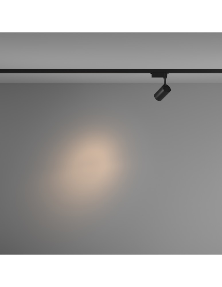 Lamps for 1 phase busbars - Maytoni Vuoro UNITY LED 6W 450lm 3000K Black TR003-1-6W3K-S-B Single Circuit Rail Spotlight. - product kolory-swiatla.pl 3