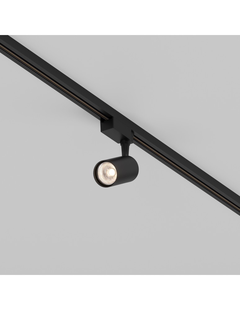 Lamps for 1 phase busbars - Maytoni Vuoro UNITY LED 6W 450lm 3000K Black TR003-1-6W3K-S-B Single Circuit Rail Spotlight. - product kolory-swiatla.pl 1