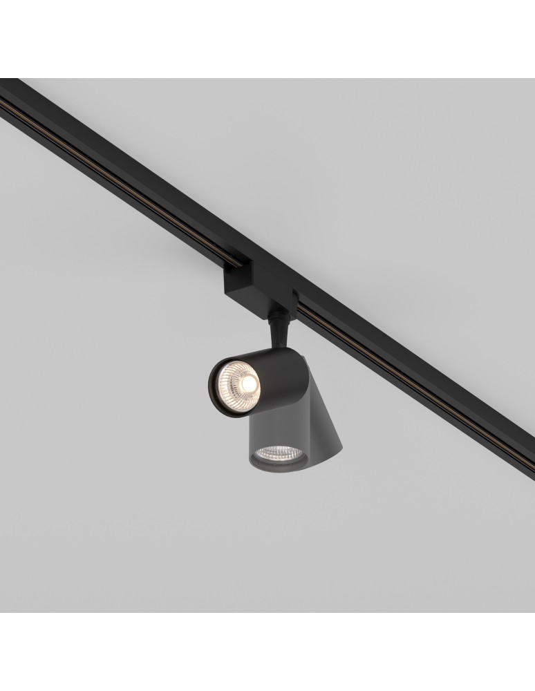 Lamps for 1 phase busbars - Maytoni Vuoro UNITY LED 6W 450lm 3000K Black TR003-1-6W3K-S-B Single Circuit Rail Spotlight. - product kolory-swiatla.pl 4