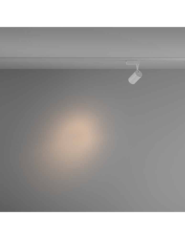 Lamps for 1 phase busbars - Maytoni Vuoro UNITY LED 6W 450lm 3000K White TR003-1-6W3K-S-W Single Circuit Rail Spotlight. - product kolory-swiatla.pl 3