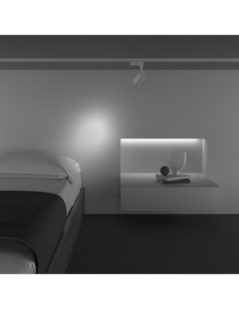 Lamps for 1 phase busbars - Maytoni Vuoro UNITY LED 6W 450lm 3000K White TR003-1-6W3K-S-W Single Circuit Rail Spotlight. - product kolory-swiatla.pl 5