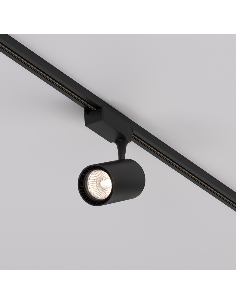 Lamps for 1 phase busbars - Maytoni Vuoro UNITY LED 15W 1600lm 3000K Black TR003-1-15W3K-S-B Single Circuit Rail Spotlight. - product kolory-swiatla.pl 4