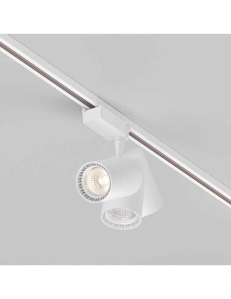Lamps for 1 phase busbars - Maytoni Vuoro UNITY LED 15W 1600lm 3000K White TR003-1-15W3K-S-W Single Circuit Rail Spotlight. - product kolory-swiatla.pl 6