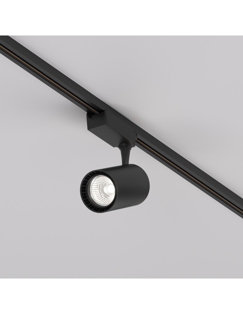 Lamps for 1 phase busbars - Maytoni Vuoro UNITY LED 15W 1600lm 4000K Black TR003-1-15W4K-S-B Single Circuit Rail Spotlight. - product kolory-swiatla.pl 4