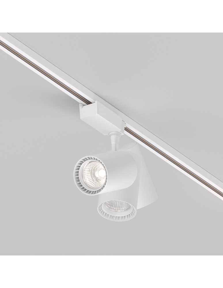 Lamps for 1 phase busbars - Maytoni Vuoro UNITY LED 15W 1600lm 4000K White TR003-1-15W4K-S-W Single Circuit Rail Spotlight. - product kolory-swiatla.pl 5