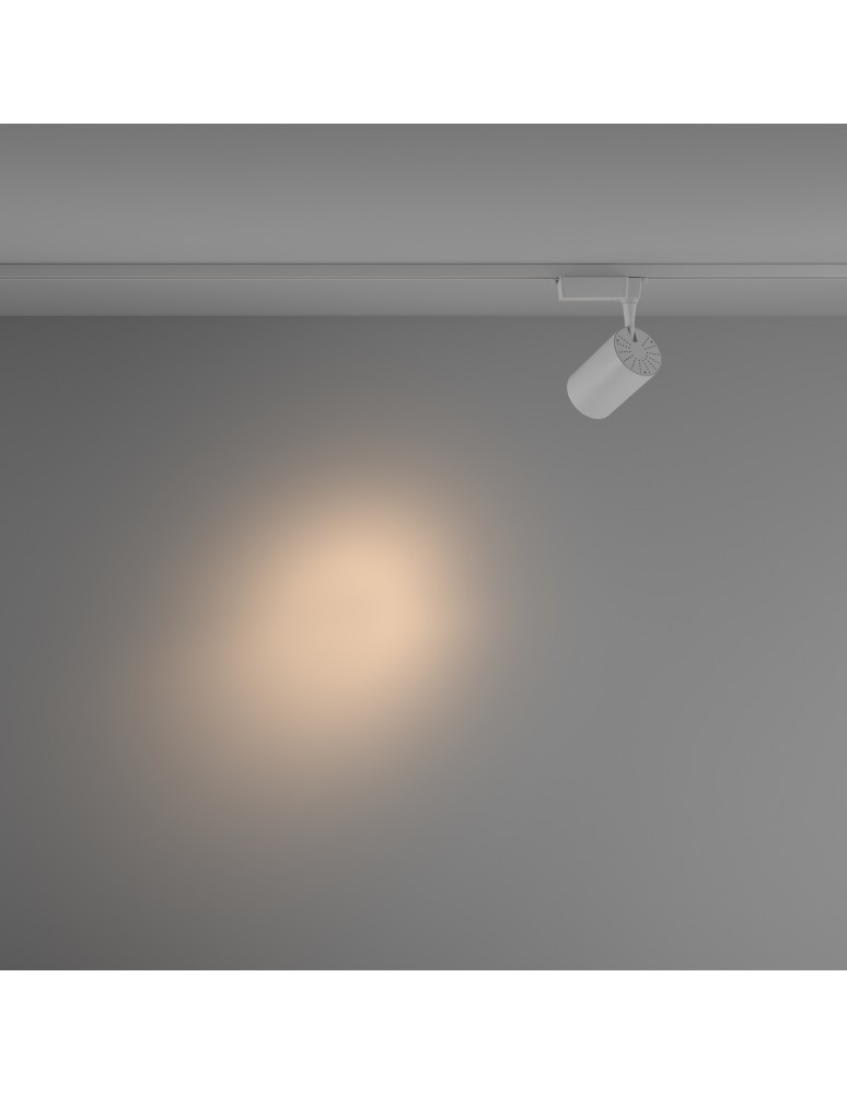 Lamps for 1 phase busbars - Maytoni Vuoro UNITY LED 26W 2700lm 3000K White TR003-1-26W3K-S-W Single Circuit Rail Spotlight. - product kolory-swiatla.pl 3