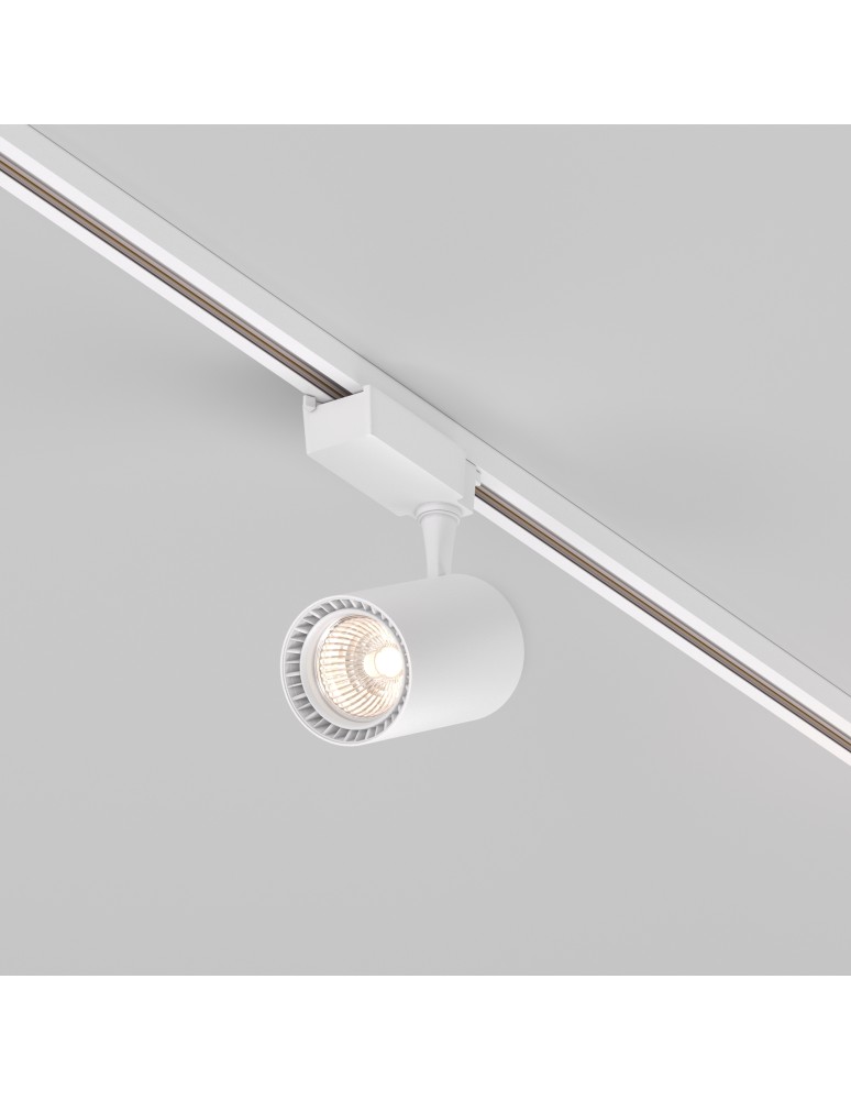 Lamps for 1 phase busbars - Maytoni Vuoro UNITY LED 26W 2700lm 3000K White TR003-1-26W3K-S-W Single Circuit Rail Spotlight. - product kolory-swiatla.pl 4