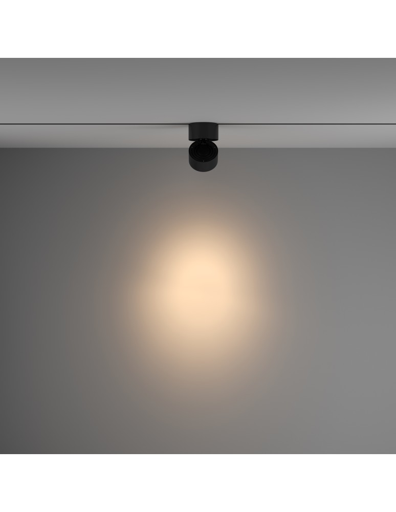 Lamps for 1 phase busbars - Maytoni Yin UNITY LED 15W 700lm 3000K Black TR084-1-15W3K-D-B Single Circuit Rail Spotlight. - product kolory-swiatla.pl 3