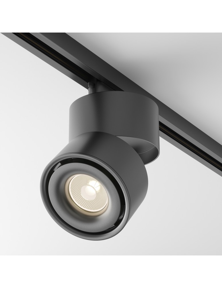 Lamps for 1 phase busbars - Maytoni Yin UNITY LED 15W 700lm 3000K Black TR084-1-15W3K-D-B Single Circuit Rail Spotlight. - product kolory-swiatla.pl 4