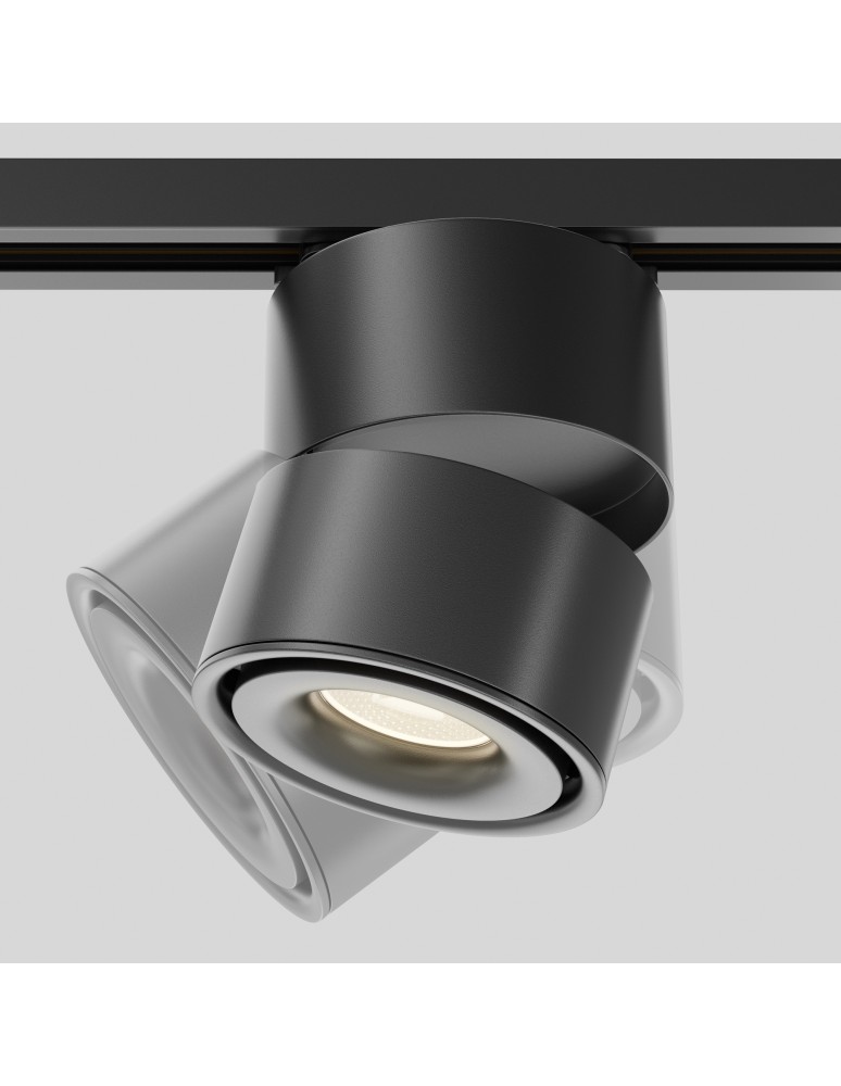 Lamps for 1 phase busbars - Maytoni Yin UNITY LED 15W 700lm 3000K Black TR084-1-15W3K-D-B Single Circuit Rail Spotlight. - product kolory-swiatla.pl 6