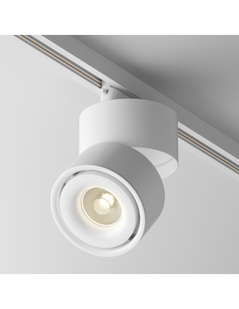 Lamps for 1 phase busbars - Maytoni Yin UNITY LED 15W 1070lm 3000K White TR084-1-15W3K-W Single Circuit Rail Spotlight. - product kolory-swiatla.pl 1