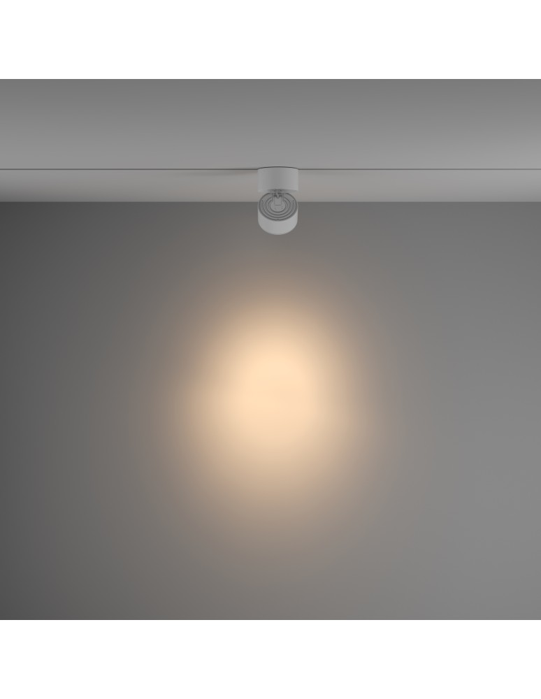 Lamps for 1 phase busbars - Maytoni Yin UNITY LED 15W 1070lm 3000K White TR084-1-15W3K-W Single Circuit Rail Spotlight. - product kolory-swiatla.pl 4