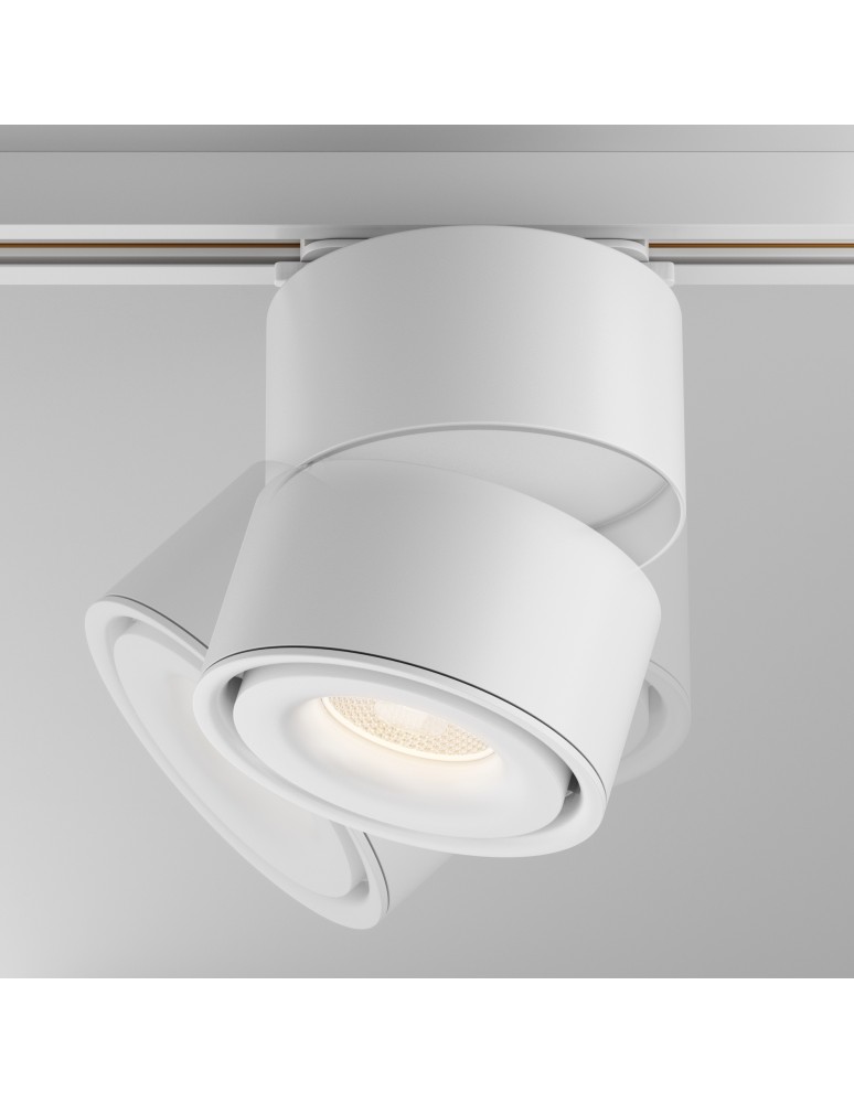 Lamps for 1 phase busbars - Maytoni Yin UNITY LED 15W 1070lm 3000K White TR084-1-15W3K-W Single Circuit Rail Spotlight. - product kolory-swiatla.pl 6