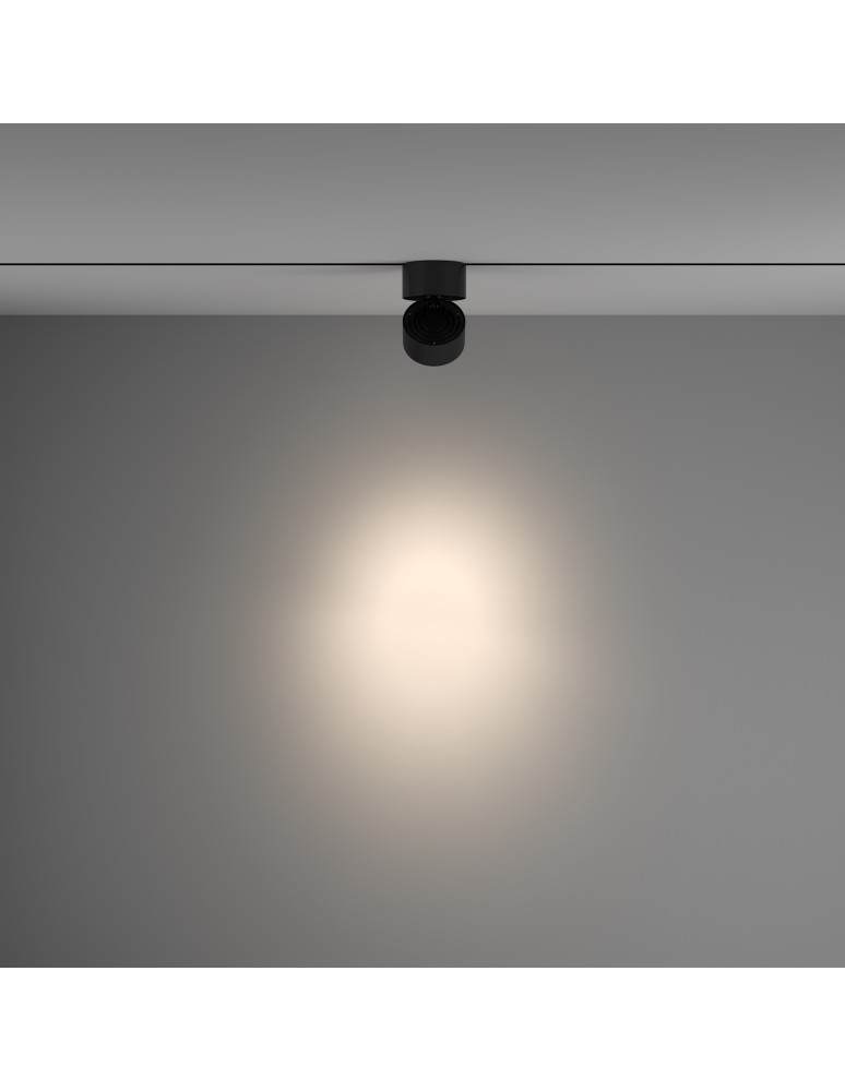 Lamps for 1 phase busbars - Maytoni Yin UNITY LED 15W 1030lm 4000K Black TR084-1-15W4K-B Single Circuit Rail Spotlight. - product kolory-swiatla.pl 3