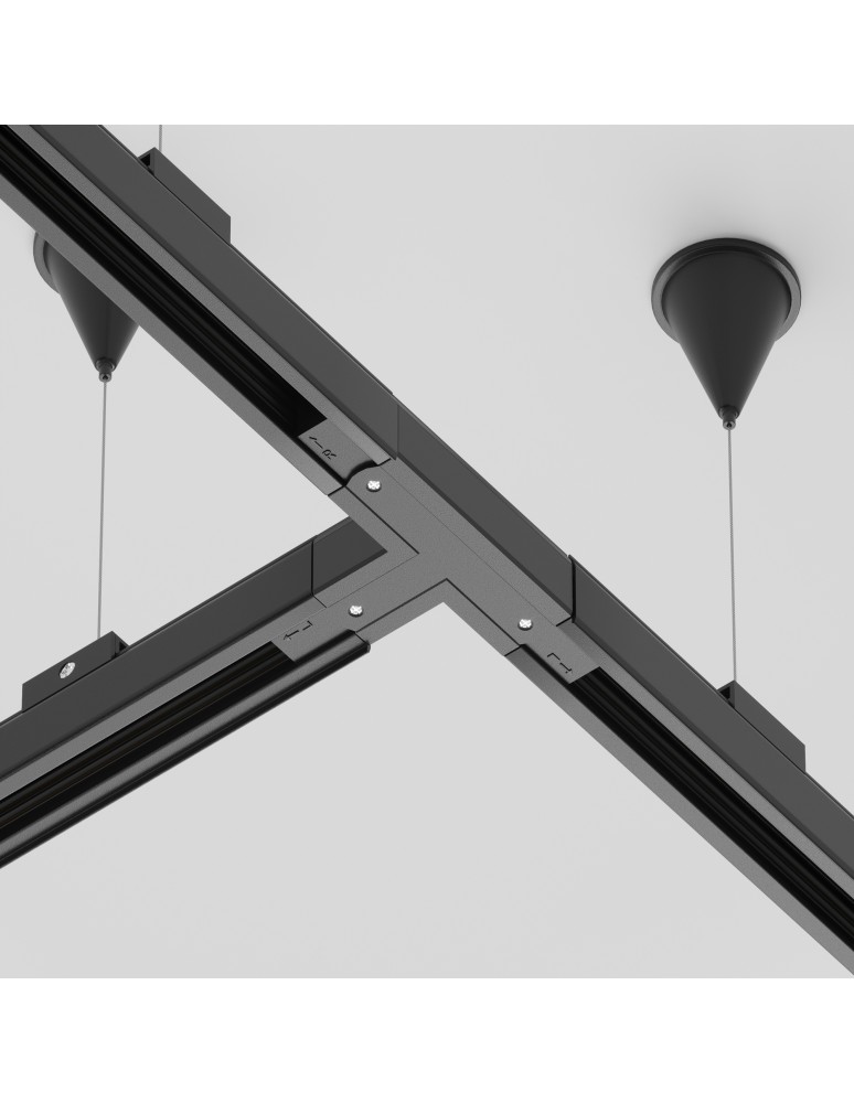 Accessories for 3 phase busbars - Maytoni Trinity Surface Rail Accessories Black TRA005CT-31B-L - product kolory-swiatla.pl 2