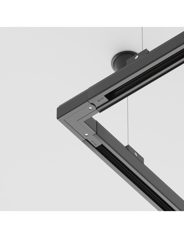 Accessories for 3 phase busbars - Maytoni Trinity Surface Rail Accessories Black TRA005CL-31B-R - product kolory-swiatla.pl 2