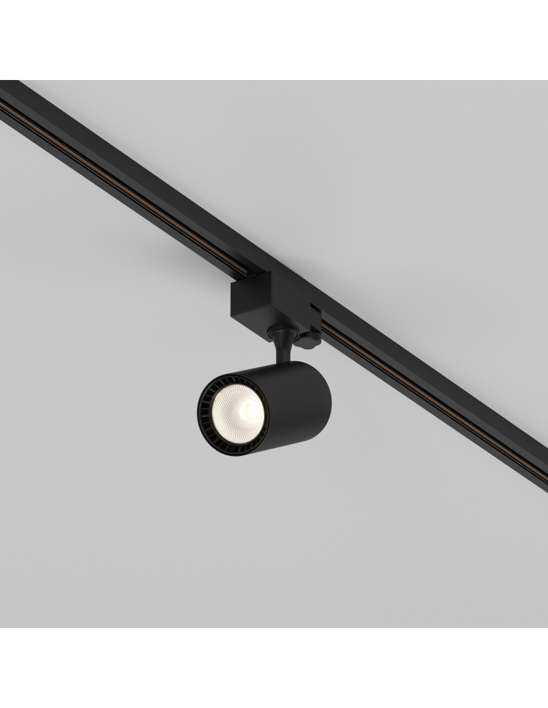 Lamps for 3-phase busbars - Maytoni Vuoro TRINITY LED 10W 750lm 3000K Black TR029-3-10W3K-S-B Triple Circuit Rail Spotlight. - product kolory-swiatla.pl 4