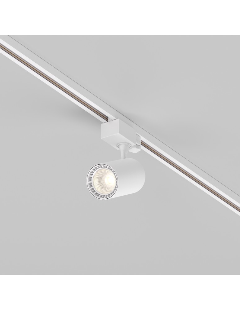 Lamps for 3-phase busbars - Maytoni Vuoro TRINITY LED 10W 750lm 3000K White TR029-3-10W3K-S-W Triple Circuit Rail Spotlight. - product kolory-swiatla.pl 4