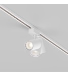 Lamps for 3-phase busbars - Maytoni Vuoro TRINITY LED 10W 750lm 3000K White TR029-3-10W3K-S-W Triple Circuit Rail Spotlight. - product 5