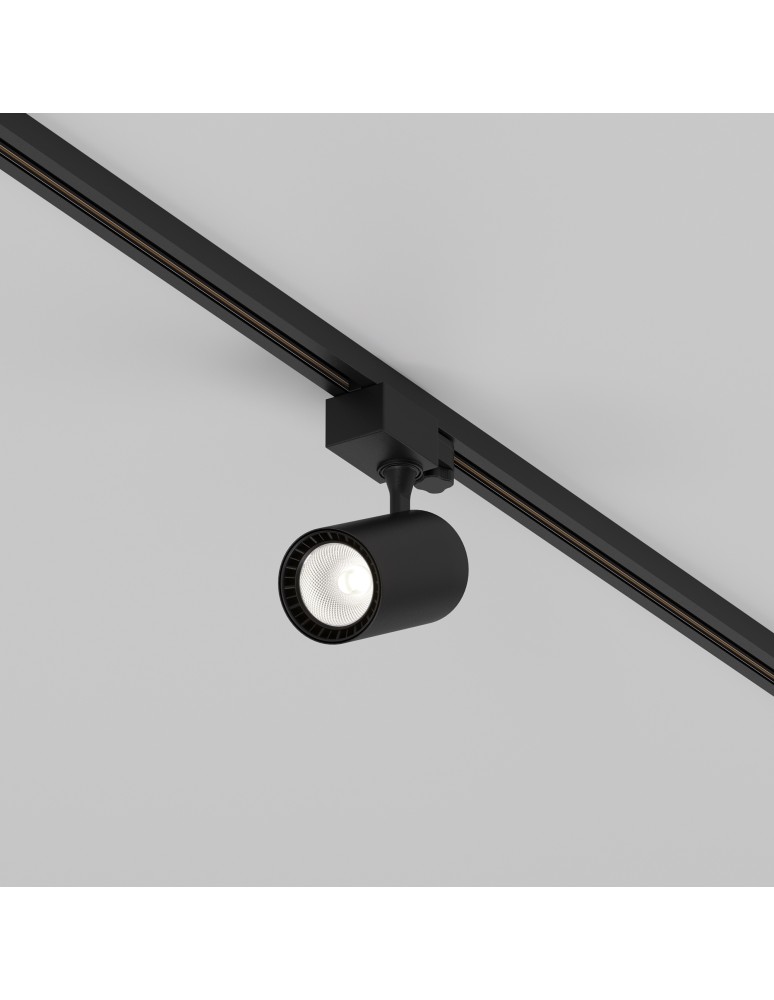 Lamps for 3-phase busbars - Maytoni Vuoro TRINITY LED 10W 800lm 4000K Black TR029-3-10W4K-S-B Triple Circuit Rail Spotlight. - product kolory-swiatla.pl 4