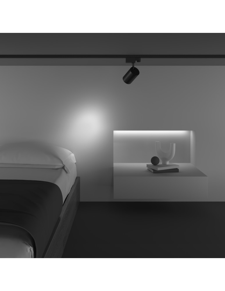 Lamps for 3-phase busbars - Maytoni Vuoro TRINITY LED 10W 800lm 4000K Black TR029-3-10W4K-S-B Triple Circuit Rail Spotlight. - product kolory-swiatla.pl 6