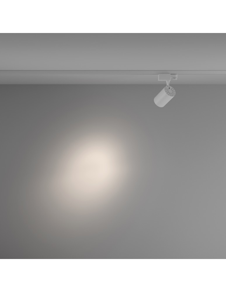 Lamps for 3-phase busbars - Maytoni Vuoro TRINITY LED 10W 800lm 4000K White TR029-3-10W4K-S-W Triple Circuit Rail Spotlight. - product kolory-swiatla.pl 3