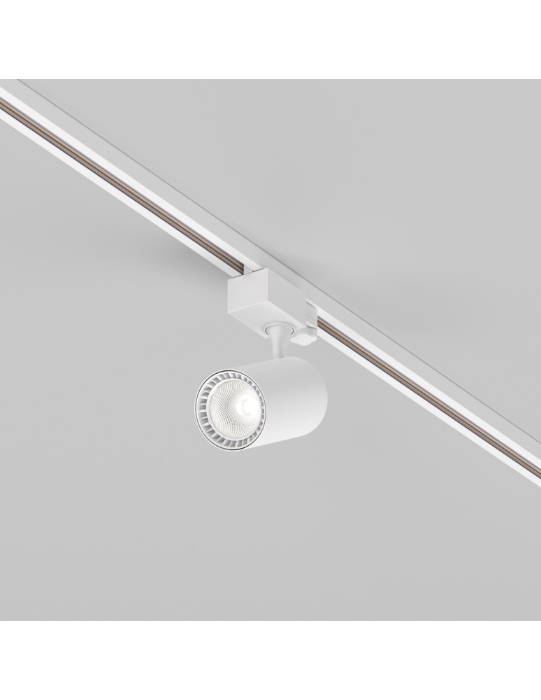 Lamps for 3-phase busbars - Maytoni Vuoro TRINITY LED 10W 800lm 4000K White TR029-3-10W4K-S-W Triple Circuit Rail Spotlight. - product kolory-swiatla.pl 4