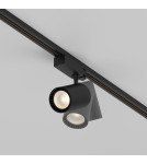 Lamps for 3-phase busbars - Maytoni Vuoro TRINITY LED 20W 1500lm 3000K Black TR029-3-20W3K-S-B Triple Circuit Rail Spotlight. - product 5