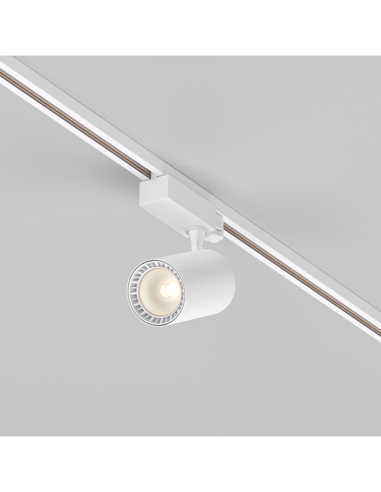 Lamps for 3-phase busbars - Maytoni Vuoro TRINITY LED 20W 1500lm 3000K White TR029-3-20W3K-S-W Triple Circuit Rail Spotlight. - product kolory-swiatla.pl 4