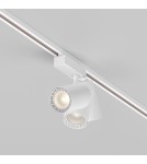 Lamps for 3-phase busbars - Maytoni Vuoro TRINITY LED 20W 1500lm 3000K White TR029-3-20W3K-S-W Triple Circuit Rail Spotlight. - product 5