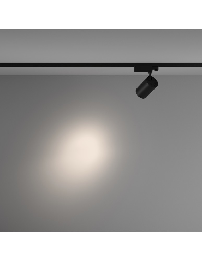 Lamps for 3-phase busbars - Maytoni Vuoro TRINITY LED 20W 1600lm 4000K Black TR029-3-20W4K-S-B Triple Circuit Rail Spotlight. - product kolory-swiatla.pl 3