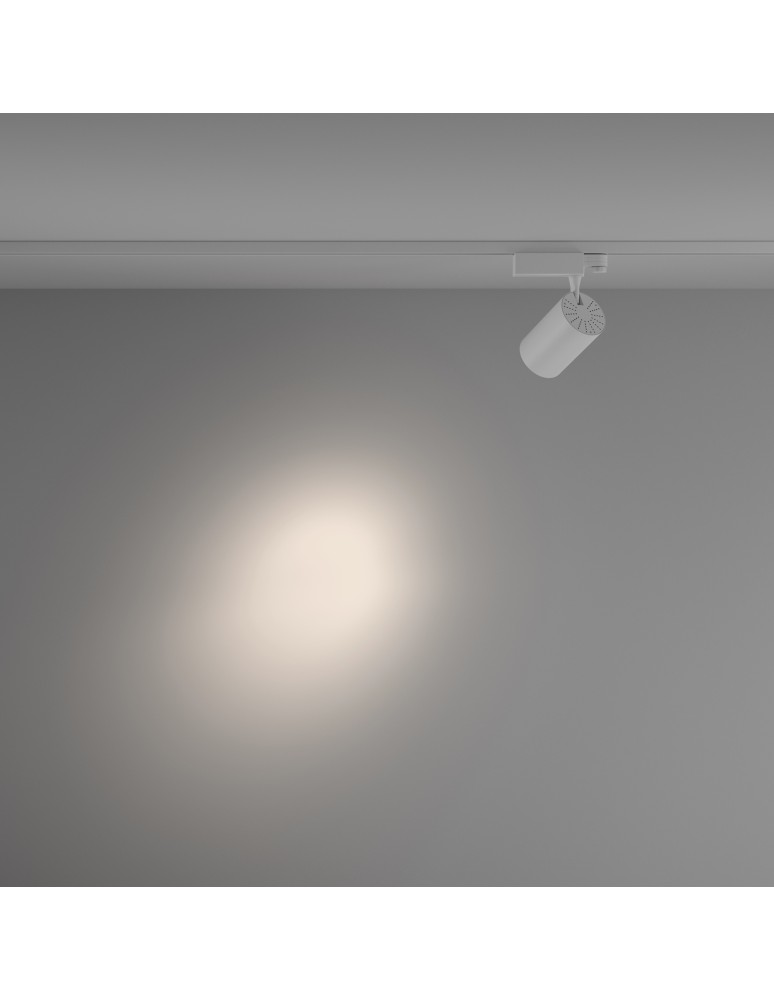 Lamps for 3-phase busbars - Maytoni Vuoro TRINITY LED 20W 1600lm 4000K White TR029-3-20W4K-S-W Triple Circuit Rail Spotlight. - product kolory-swiatla.pl 3