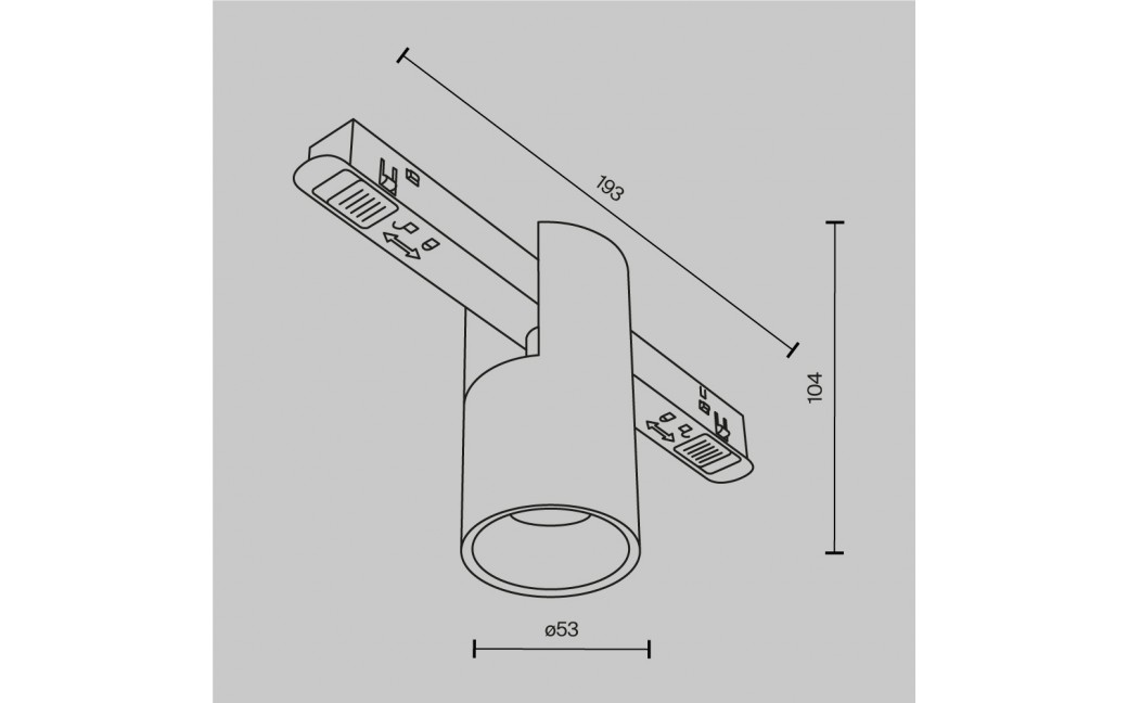 Maytoni Alfa Lampa do Szyny Magnetycznej EXILITY LED 7W 340lm 3000K Biały TR122-2-7W3K-W