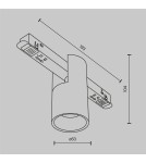 Magnetic rail lamps - Maytoni Alfa EXILITY LED Magnetic Rail Lamp 7W 370lm 3000K Brass TR122-2-7W3K-BS - product 6