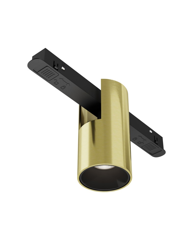 Magnetic rail lamps - Maytoni Alfa EXILITY LED 7W Magnetic Rail Lamp 370lm Brass TR122-4-7W-DS-BS - product kolory-swiatla.pl 1