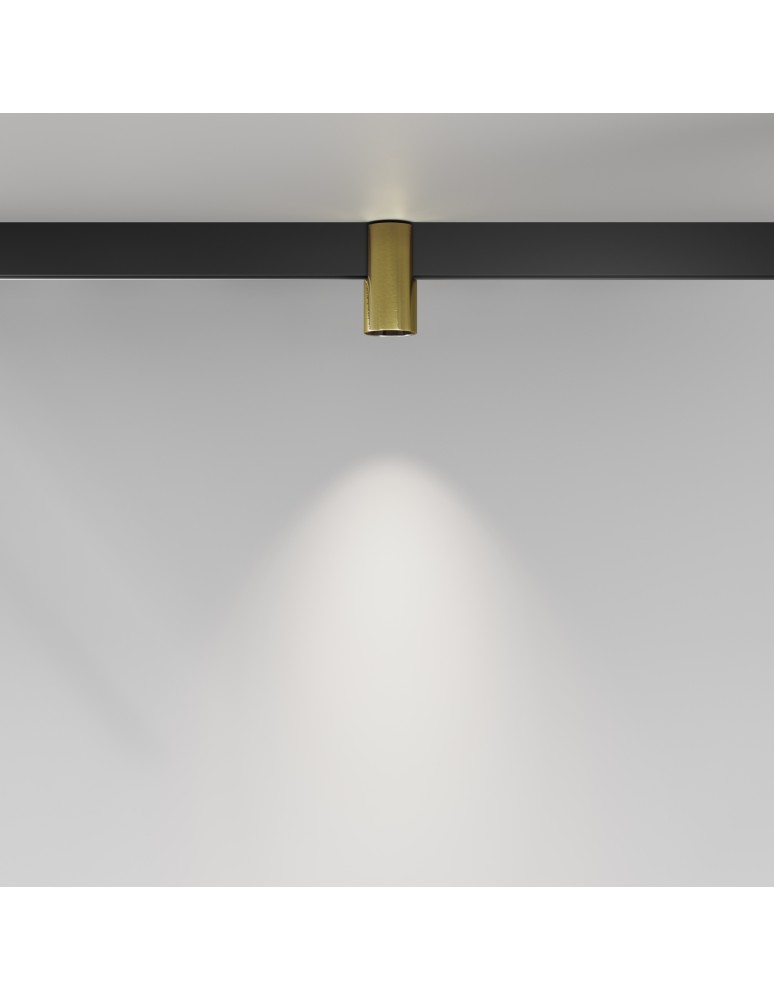 Magnetic rail lamps - Maytoni Alfa EXILITY LED 7W Magnetic Rail Lamp 370lm Brass TR122-4-7W-DS-BS - product kolory-swiatla.pl 3