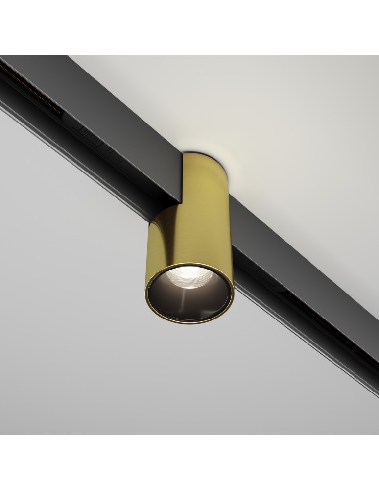 Magnetic rail lamps - Maytoni Alfa EXILITY LED 7W Magnetic Rail Lamp 370lm Brass TR122-4-7W-DS-BS - product kolory-swiatla.pl 4