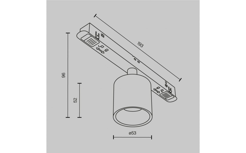 Maytoni Alfa S Lampa do Szyny Magnetycznej EXILITY LED 7W 380lm 3000K Mosiądz TR132-2-7W3K-BS