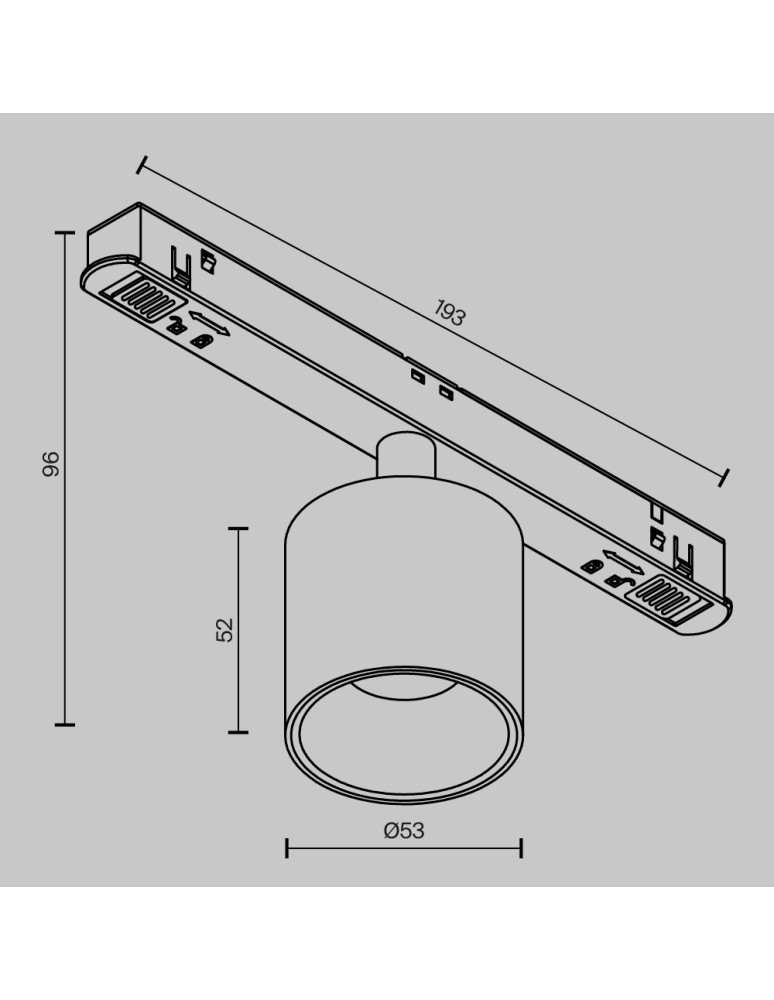 Magnetic rail lamps - Maytoni Alfa S Magnetic Rail Light EXILITY LED 7W 350lm White TR132-4-7W-DS-W - product kolory-swiatla.pl 6