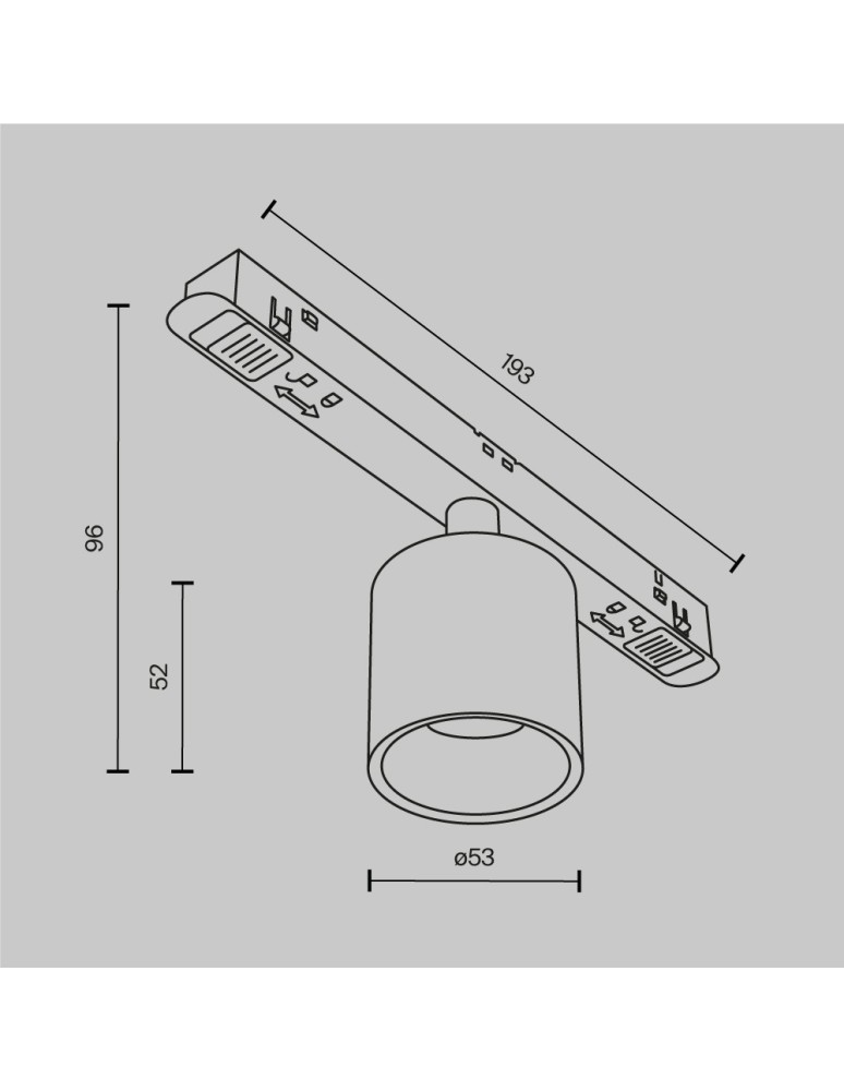 Magnetic rail lamps - Maytoni Alfa S Magnetic Rail Light EXILITY LED 7W 330lm 3000K White TR132-2-7W3K-W. - product kolory-swiatla.pl 6