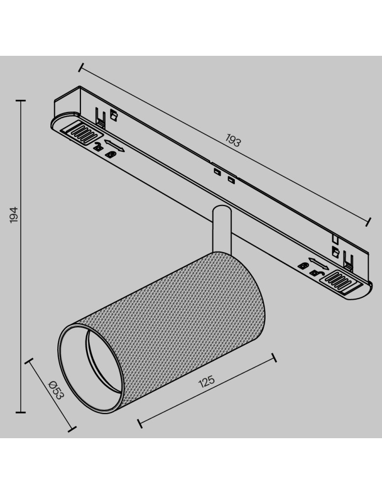 Magnetic rail lamps - Maytoni Artisan EXILITY LED Magnetic Rail Lamp 12W 930lm 3000K Black, White TR097-2-12W3K-M-BW - product kolory-swiatla.pl 7