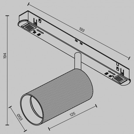 Maytoni Artisan Lampa do Szyny Magnetycznej EXILITY LED 12W 930lm 3000K Czarny, Biały TR097-2-12W3K-M-BW