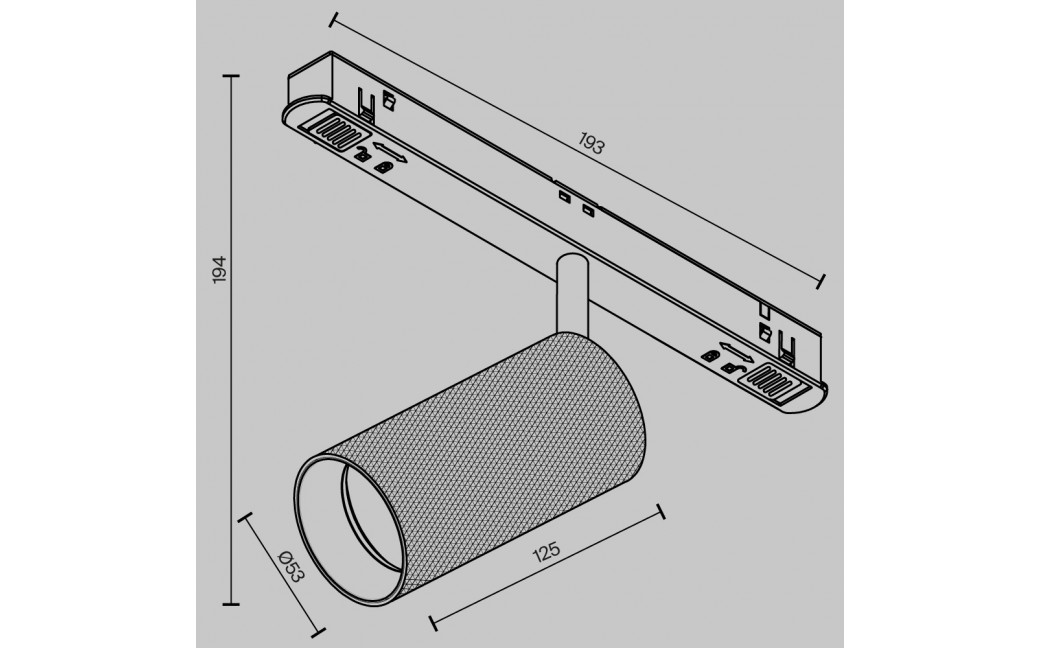 Maytoni Artisan Lampa do Szyny Magnetycznej EXILITY LED 12W 930lm 3000K Czarny, Biały TR097-2-12W3K-M-BW