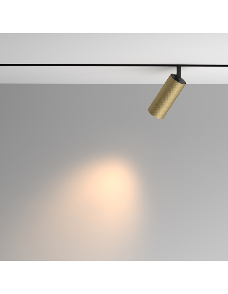 Magnetic rail lamps - Maytoni Artisan EXILITY LED Magnetic Rail Lamp 12W 950lm 3000K Black, Gold Matte TR097-2-12W3K-M-BMG - product kolory-swiatla.pl 3