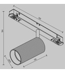 Magnetic rail lamps - Maytoni Artisan EXILITY LED Magnetic Rail Lamp 12W 1050lm 4000K Black, Gold Matte TR097-2-12W4K-M-BMG - product 7