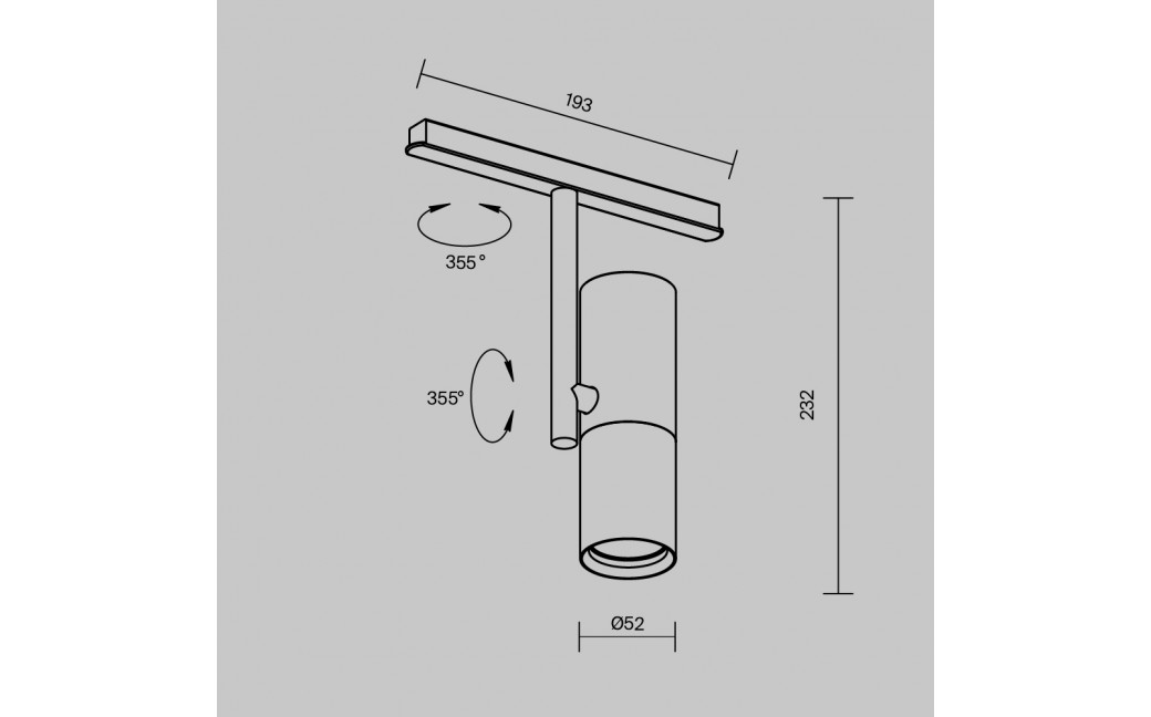 Maytoni Elti Lampa do Szyny Magnetycznej EXILITY LED 12W 862lm 3000K Biały, Czarny TR005-2-12W3K-BW