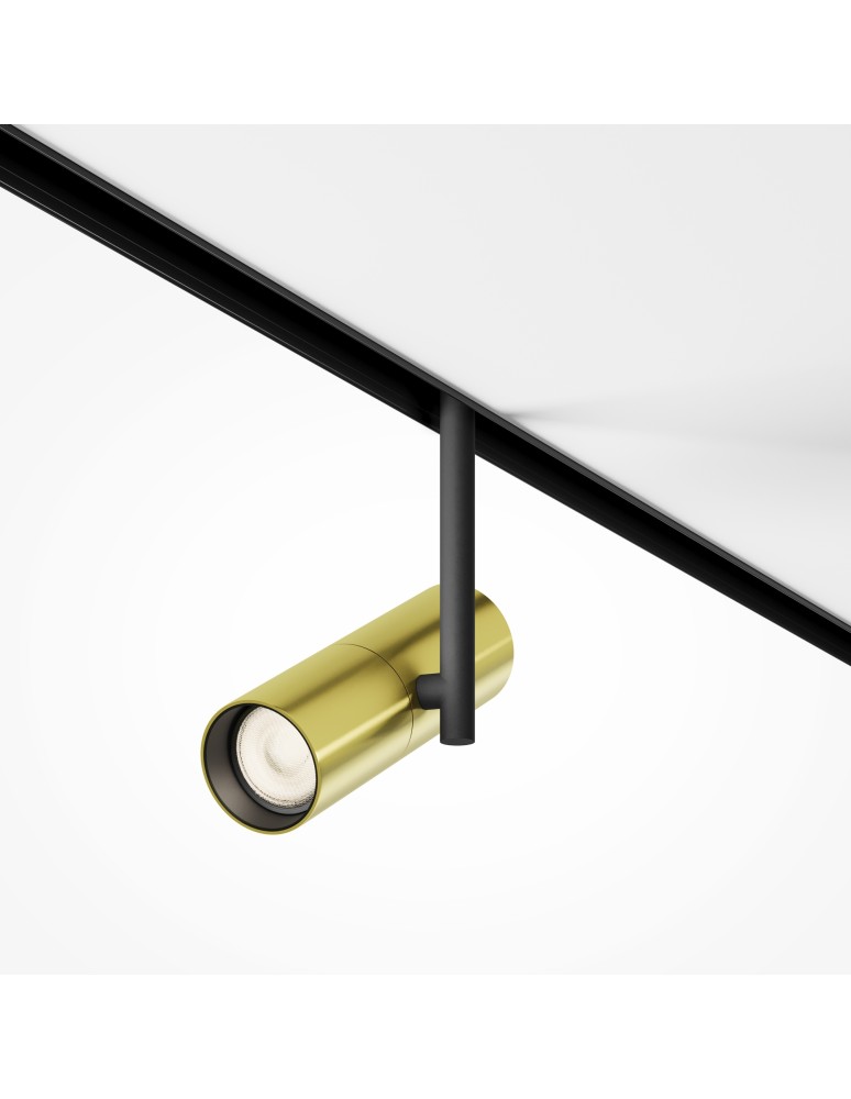 Magnetic rail lamps - Maytoni Elti EXILITY LED Magnetic Rail Lamp 12W 844lm 3000K Black and brass TR005-2-12W3K-BBS - product kolory-swiatla.pl 4