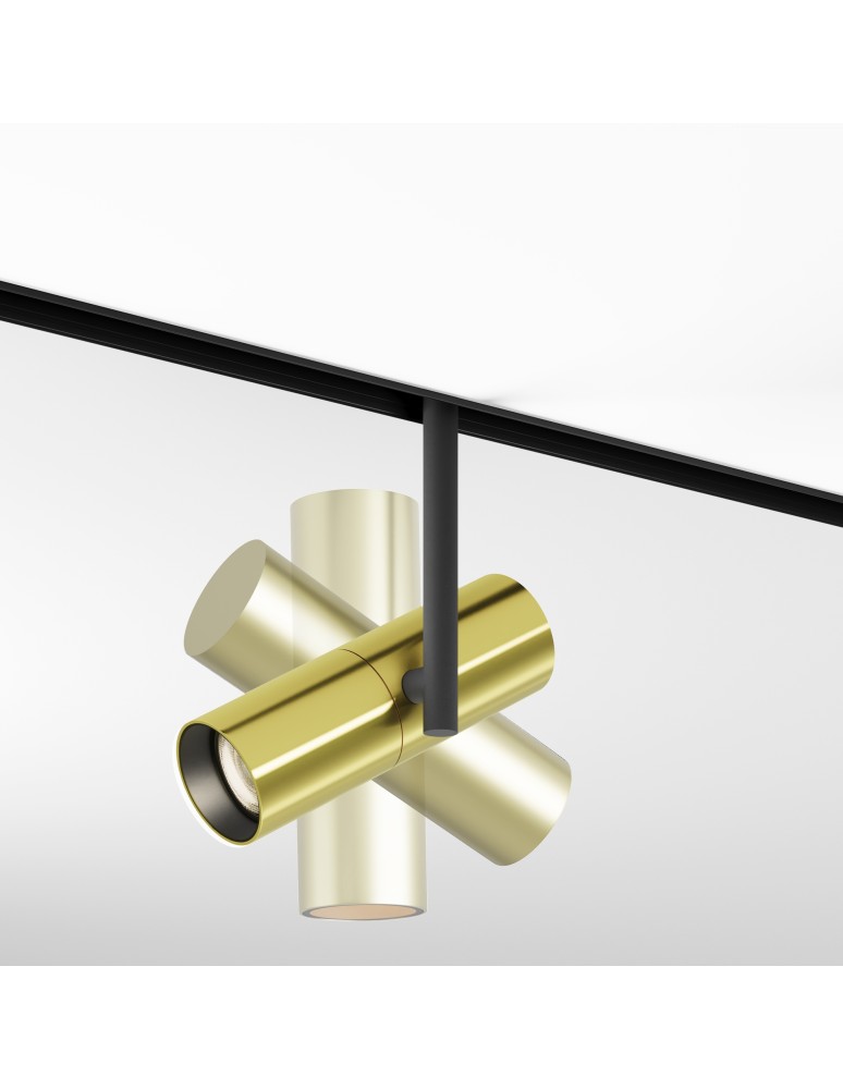 Magnetic rail lamps - Maytoni Elti EXILITY LED Magnetic Rail Lamp 12W 844lm 3000K Black and brass TR005-2-12W3K-BBS - product kolory-swiatla.pl 6