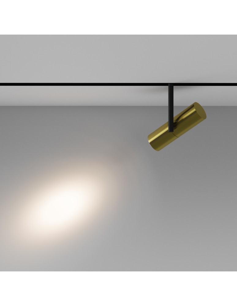 Magnetic rail lamps - Maytoni Elti EXILITY LED Magnetic Rail Lamp 12W 953lm Black and brass TR005-4-12W-DS-BBS - product kolory-swiatla.pl 3