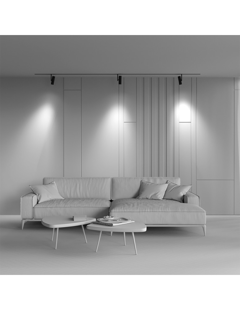 Magnetic rail lamps - Maytoni Elti EXILITY LED 12W 844lm 3000K Black TR005-2-12W3K-B Magnetic Rail Lamp. - product kolory-swiatla.pl 8